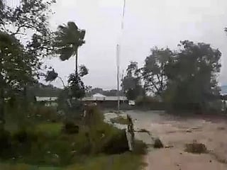 In pictures: Powerful cyclone Harold rips through Vanuatu