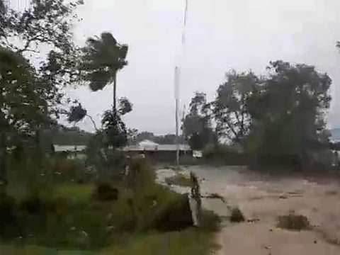 In pictures: Powerful cyclone Harold rips through Vanuatu