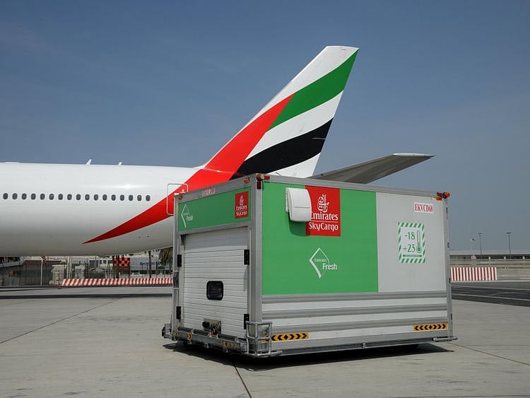 Cargo flight at DXB