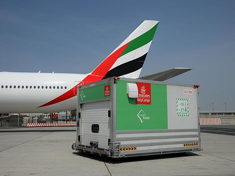 Cargo flight at DXB
