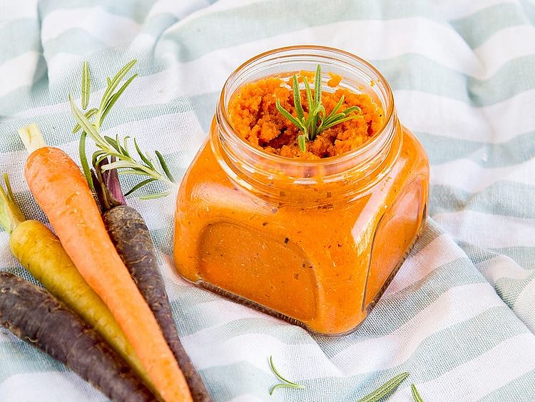 Chicken-carrot-rosemary-purée