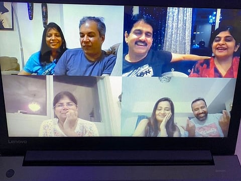Neelesh Bhatia engages in screentime with friends and family