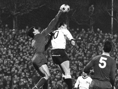 Former Chelsea and England goalkeeper Peter Bonetti 