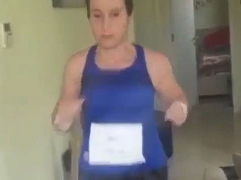 Kifah Sbeitan participating in the home marathon 