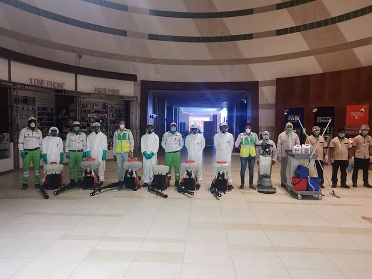 abu dhabi cleaners in malls