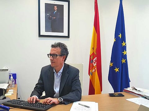  Ambassador of Spain to the UAE Antonio Alvarez Barthe  has thanked the UAE government for cooperating with Spain in fight against coronavirus.