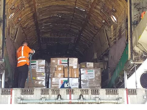 27 metric tonnes of aid being delivered to Somalia from UAE and WHO