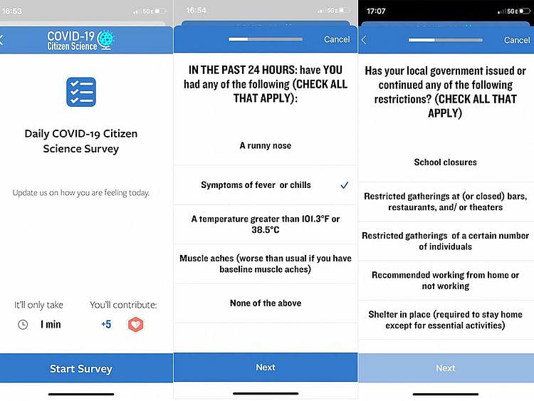 Citizen scientists app