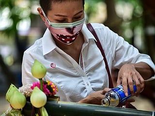 Poles apart: Thais find novel way to mark coronavirus-hit Songkran