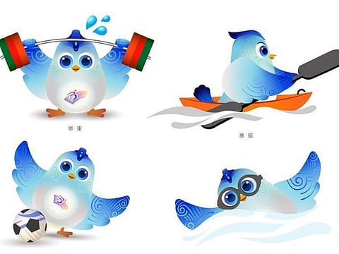 FeiFei is the mascot for the 4th Asian Para Games in Hangzhou 