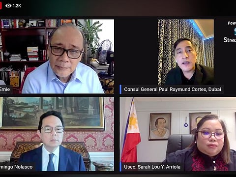 Top officials at the pilot episode of OFW Help Live hosted by Philippine Department of Foreign Affairs