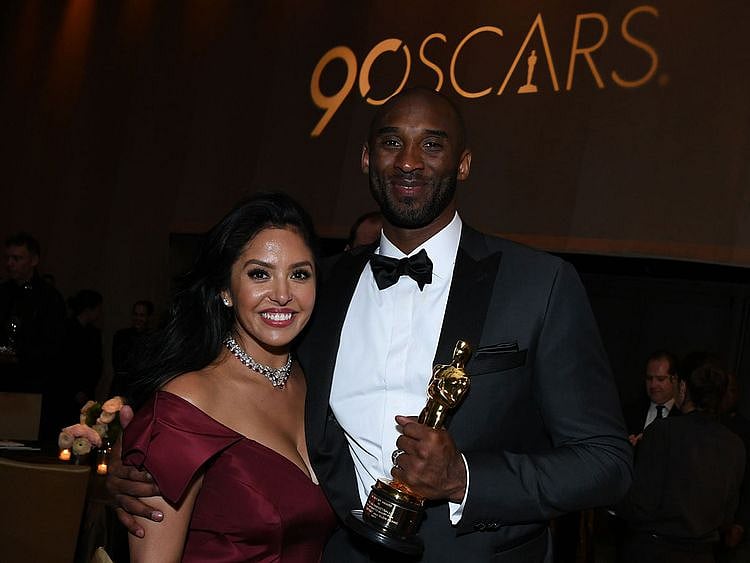  Kobe Bryant and his wife Vanessa Laine Bryant