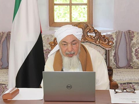 Abdullah Bin Bayyah, President of the Forum for Promoting Peace in Muslim Societies, chaired a virtual meeting of the Emirates Legal Fatwa Council on Sunday night, April 19, 2020.