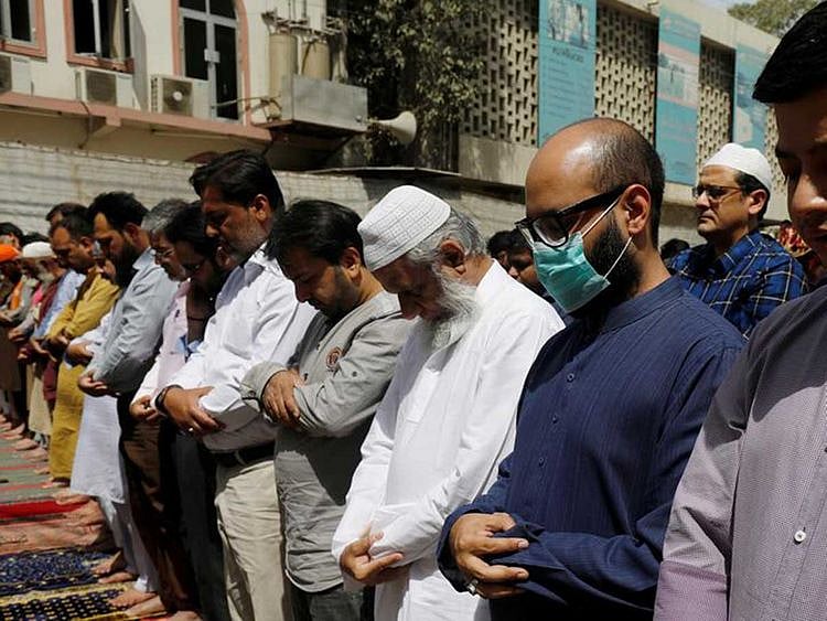 Friday prayers in Karachi