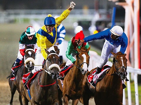 Flashback: Gloria de Campeao on way to winning the first edition of Dubai World Cup run in Meydan in 2010.