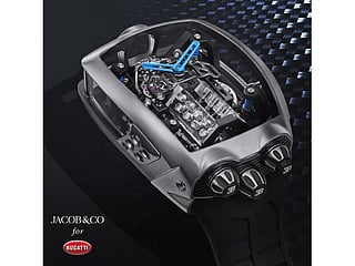 Look! This watch has a Bugatti W16 engine inside