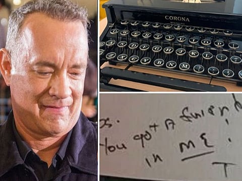 An eight-year-old boy named “Corona” received a surprise from Hollywood actor Tom Hanks – a letter and a Corona brand typewriter.