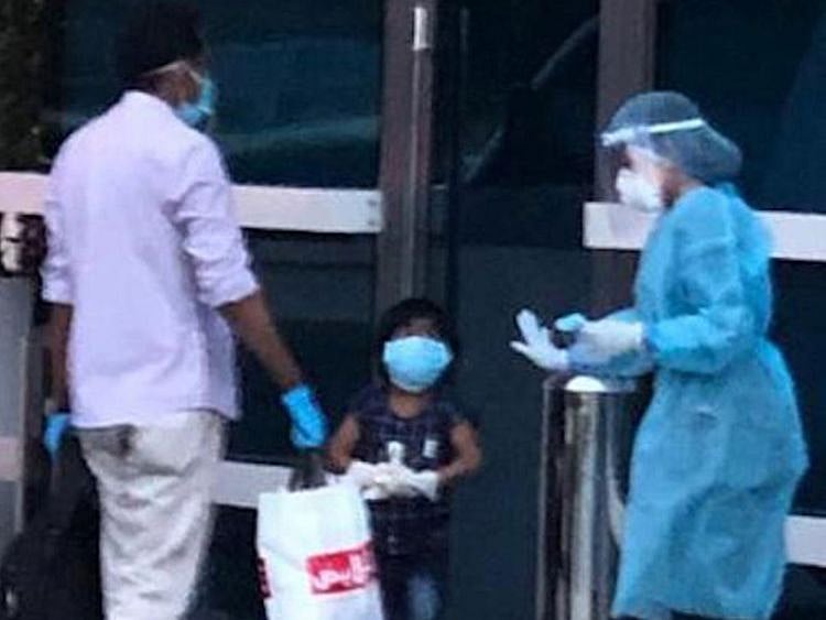 Four-year-old Sivani seen her leaving hospital after recovering from coronavirus
