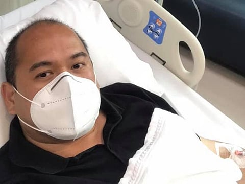 Dr Angelo Santos seen here in hospital