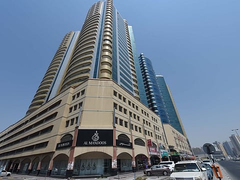 View of the Horizon Towers, Ajman 