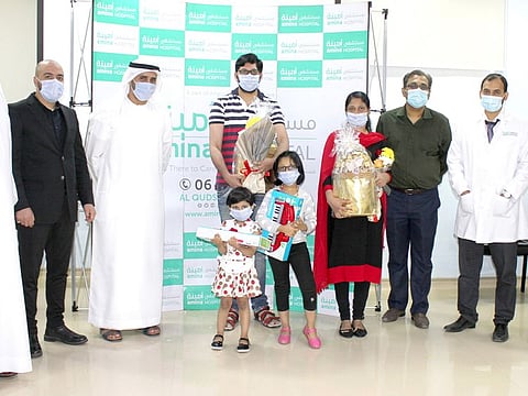 The three-year-old Nivediya has become one of the youngest patients to have recovered from the coronavirus in the UAE.