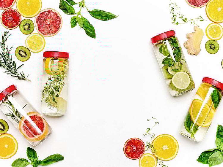 Drink your daily quota of water in addition to the fluids as none of them should be considered a replacement for water