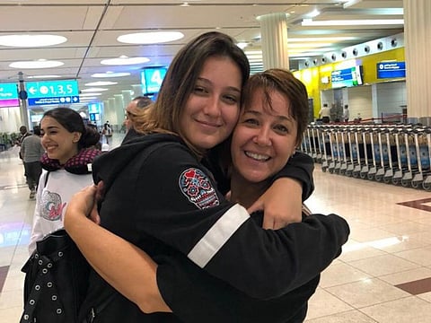 Bianca with her daughter Marina Dolman