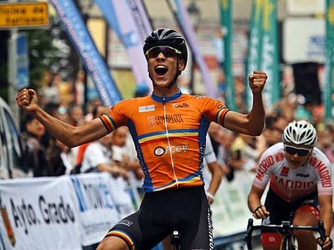 Juan Ayuso, the new Spanish talent who has been roped in by the Team UAE Emirates.