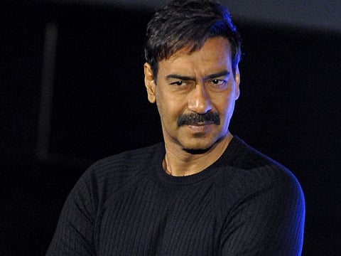Kolkata: Bollywood actor Ajay Devgn during the promotion of his movie 'Tanhaji: The Unsung Warrior', in Kolkata, Tuesday, Dec. 3, 2019. (PTI Photo)   (PTI12_3_2019_000275B)