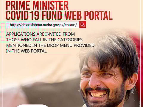 Pakistan Prime Minister Imran Khan launches an online portal to provide cash assistance to workers who lost jobs due to COVID-19 pandemic.