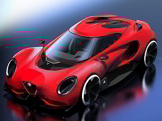 Toyota designer's vision of a new Alfa Romeo 4C is hot!