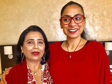 Bhavini with her daughter Harshi.