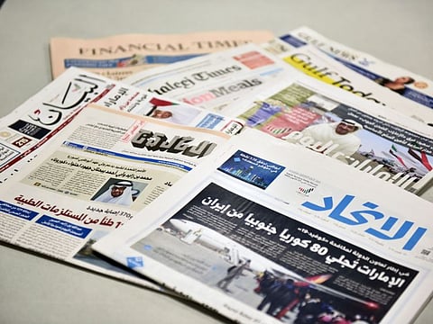 UAE based newspapers
Photo Clint Egbert/Gulf News