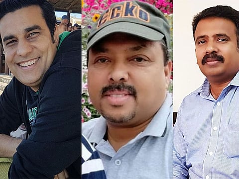 From Left Samir Verma, Syed Ali and  Allen George Varghese