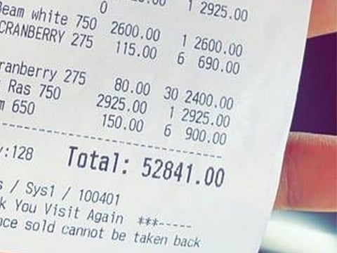 Liquor bill goes viral in Karnataka