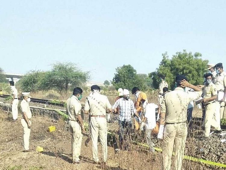 Train accident in India