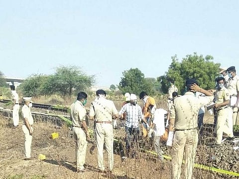  A senior railway official confirmed that 14 migrant labourers were run over by a goods train between Jalna and Aurangabad of Nanded Divison of South Central Railway.