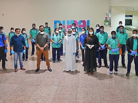 88 ICU nurses from India arrive at Dubai Airport Terminal Two on Saturday