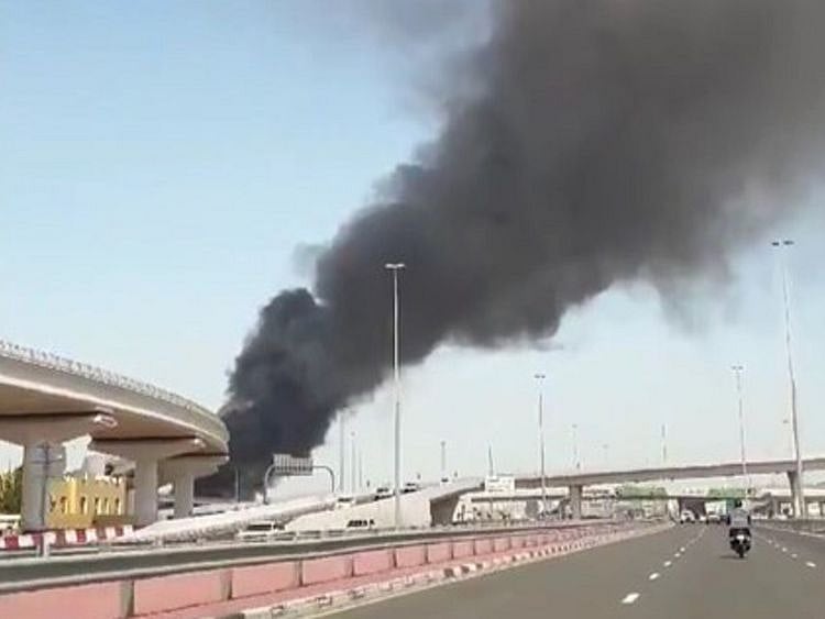 Fire breaks out near Dubai Airport on Saturday morning