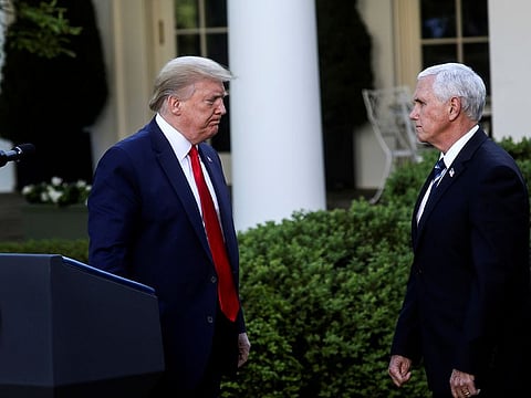 US President Donald Trump and Vice President Mike Pence