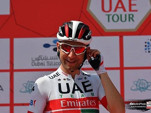 Diego Ulissi of Team UAE Emirates showed great staying power to clinch a third place in the demanding  Giro dell’Emilia late on Tuesday.
