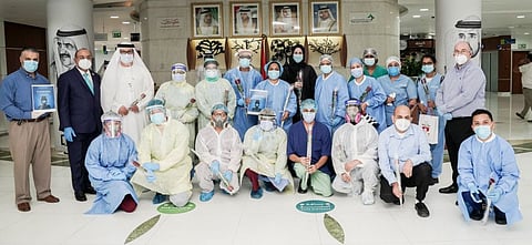 Nurses felicitated at Dubai's Rashid Hospital by National Air Cargo
