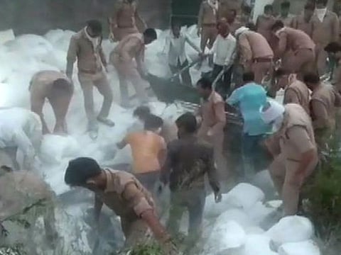 24 killed after two trucks collide in UP's Auraiya