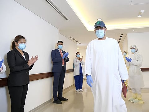 Omani actor Ibrahim Al Zadjali leaves VPS Burjeel Hospital in Abu Dhabi