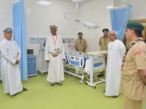 Dr. Ahmed bin Mohammed Al Sa’eedi, Minister of Health, opens the Temporary OMA Hospital.