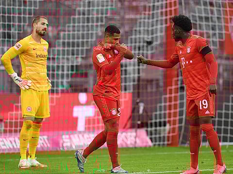Bayern Munich defeated Eintracht Frankfurt 5-2.