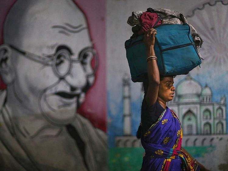 Migrant woman India Hyderabad