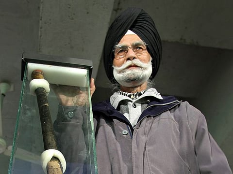 India's three-time field hockey Olympic gold medallist Balbir Singh 