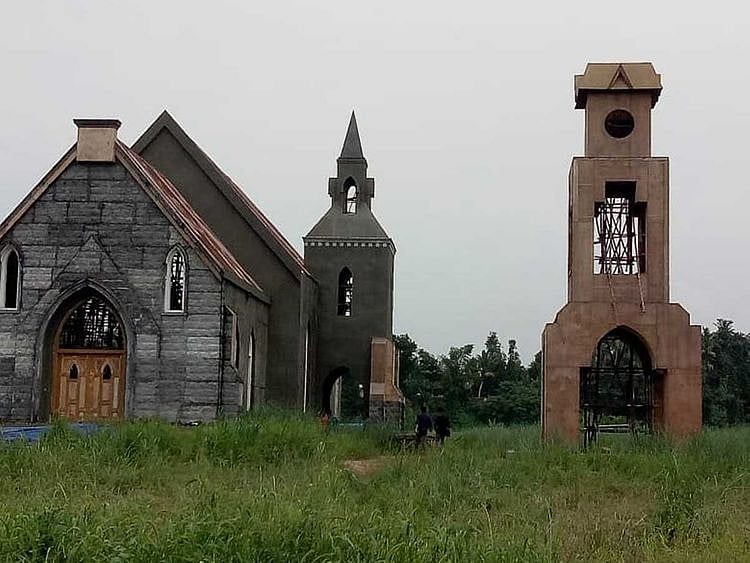 Minnal Murali church kerala kalady