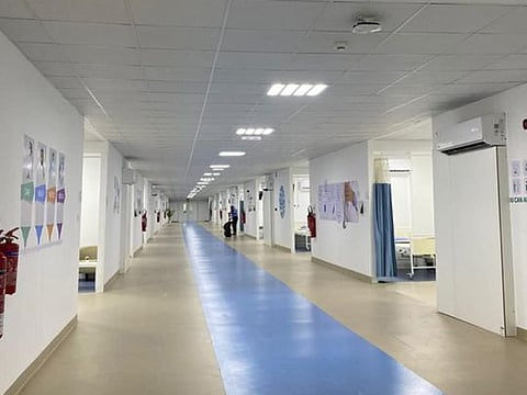 Al Razeen Field Hospital which was set up in Abu Dhabi this month